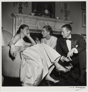 Slim Aarons - Park Avenue Party (Slim Hawks, Diana Vreeland, and Reed Vreeland at Kitty Miller\'s New Year\'s Eve Party), 31st December 1952