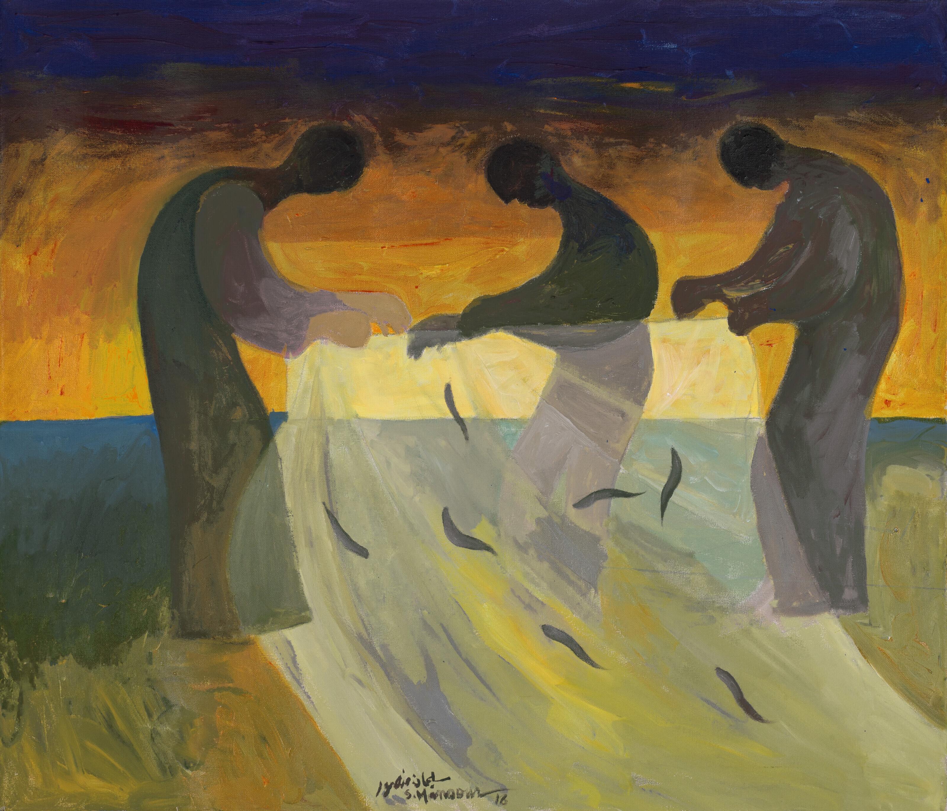 Sliman Mansour - Fisher