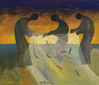 Sliman Mansour - Fisher