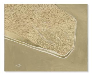 Sliman Mansour - Uncertain Landscape 1