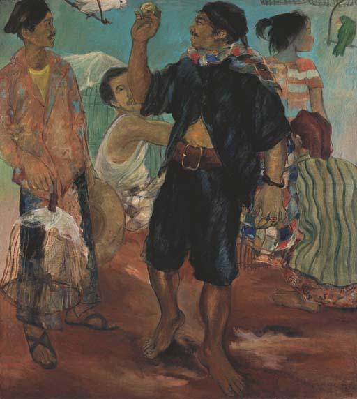 Soetopo - Penjual burung I (Bird seller I)