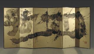 Sofu Teshigahara - Getsu-ko - a six leaf folding screen