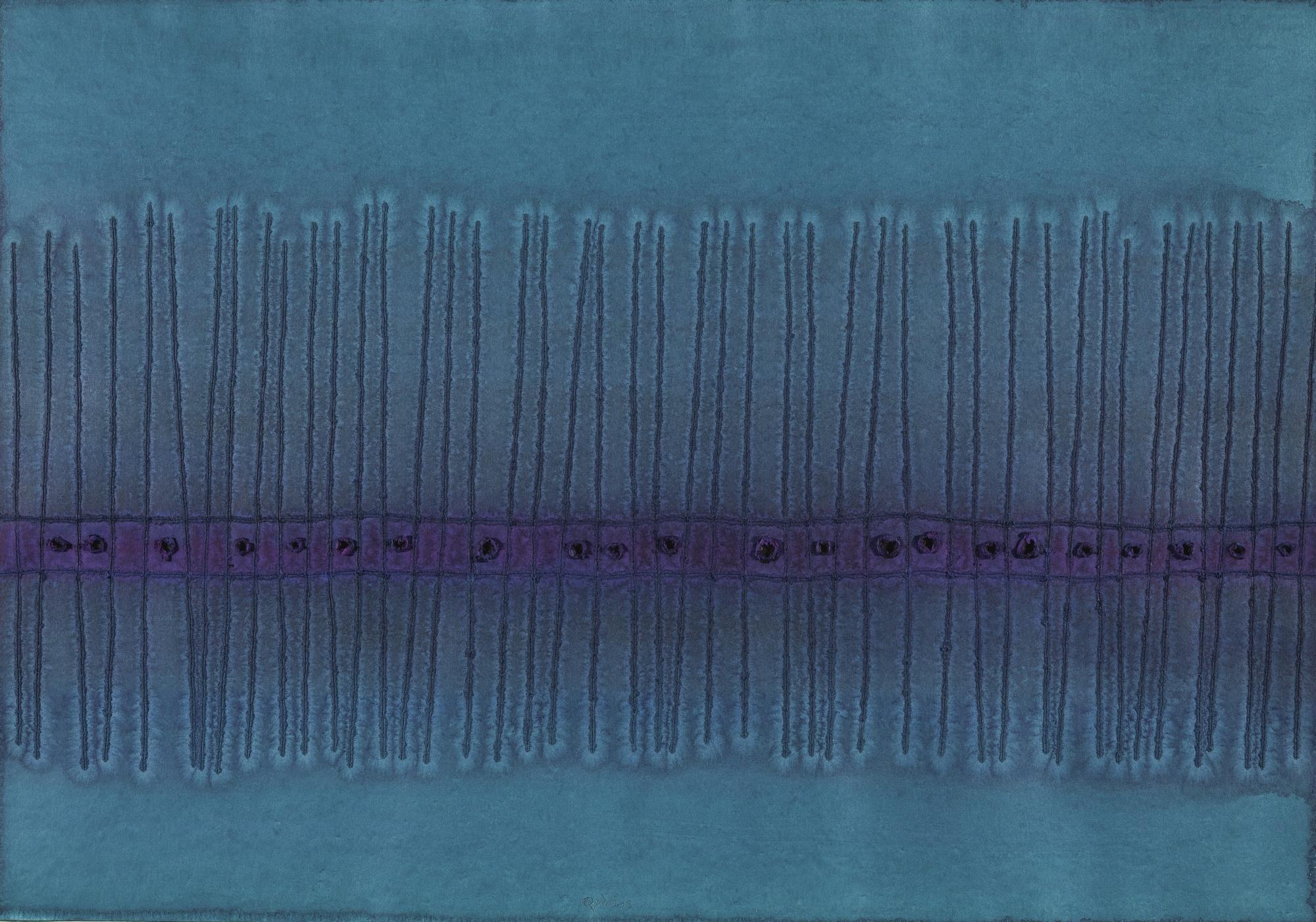 Sohan Qadri - Untitled (Blue And Purple)