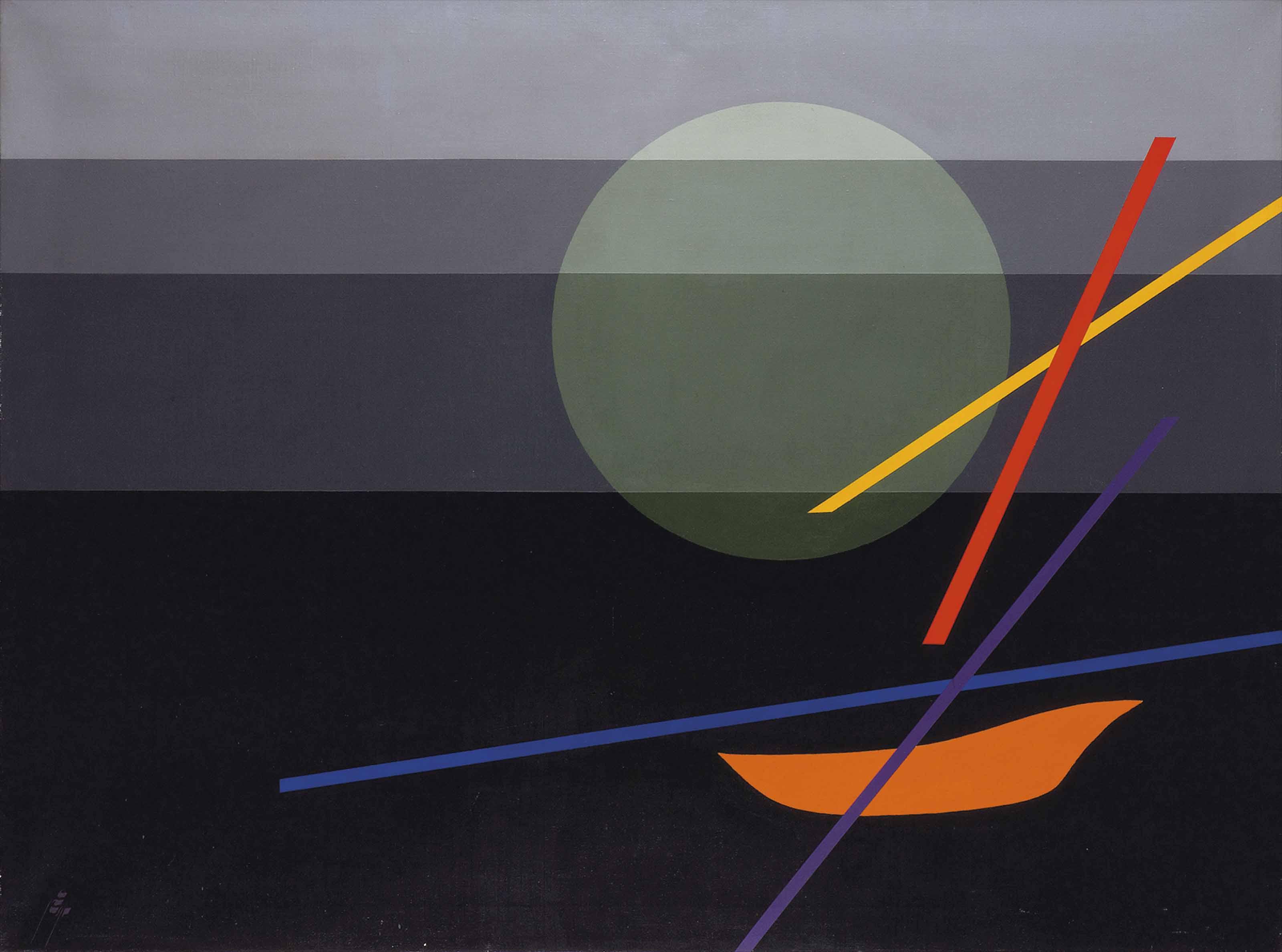 Sohrab Sepehri - Untitled (from the Abstract series)