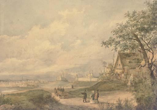 Sokrat Maksimovich Vorob\'ev - View of a Russian provincial city