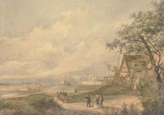 Sokrat Maksimovich Vorob\'ev - View of a Russian provincial city