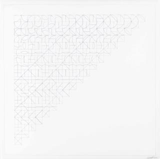 Sol Lewitt - All Combinations of Arcs from Corners and Sides; Straight, Not-Straight and Broken Lines