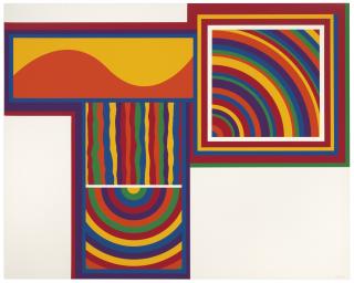 Sol Lewitt - Arcs and Bands in Color: one plate