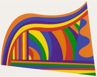 Sol LeWitt - Arcs and Bands in Colors 2