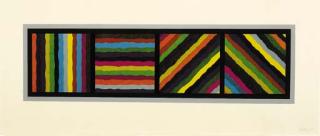 Sol Lewitt - Bands (Not Straight) in Four Directions