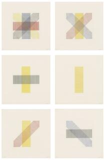 Sol Lewitt - Bands of Colour in four Directions and all Combinations