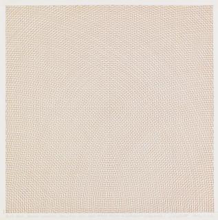 Sol LeWitt - Blue Grid, Black Circles, Yellow And Red Arcs From Adjacent Corners