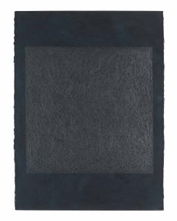 Sol LeWitt - Color gouache with 19\'\' (48.3cm.) Square with Scribbles