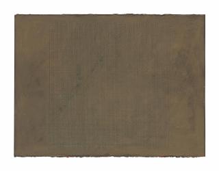 Sol Lewitt - Color Gouache With Lines In Four Directions Of Varying Lengths Forming A 19\