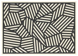 Sol LeWitt - Complex Form with Black and White Bands