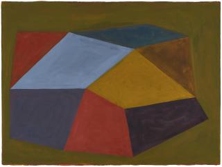 Sol LeWitt - Complex form with colours superimposed