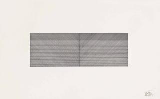 Sol LeWitt - Diagonal and Horizontal Lines Superimposed