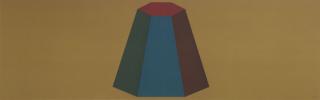 Sol LeWitt - Flat Top Pyramid with Colours Superimposed (Yellow)