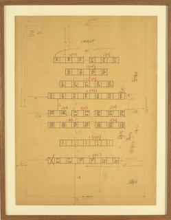 Sol LeWitt - Floor Plan for 47 Variations of a Cube