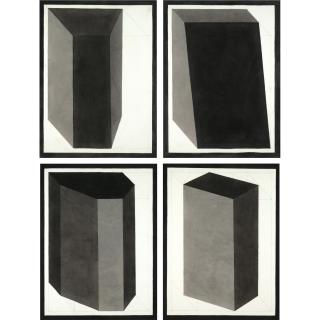 Sol Lewitt - Form Derived From A Cubic Rectangle (I, Ii, Iii & Iv)