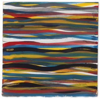 Sol Lewitt - Horizontal Brushstrokes