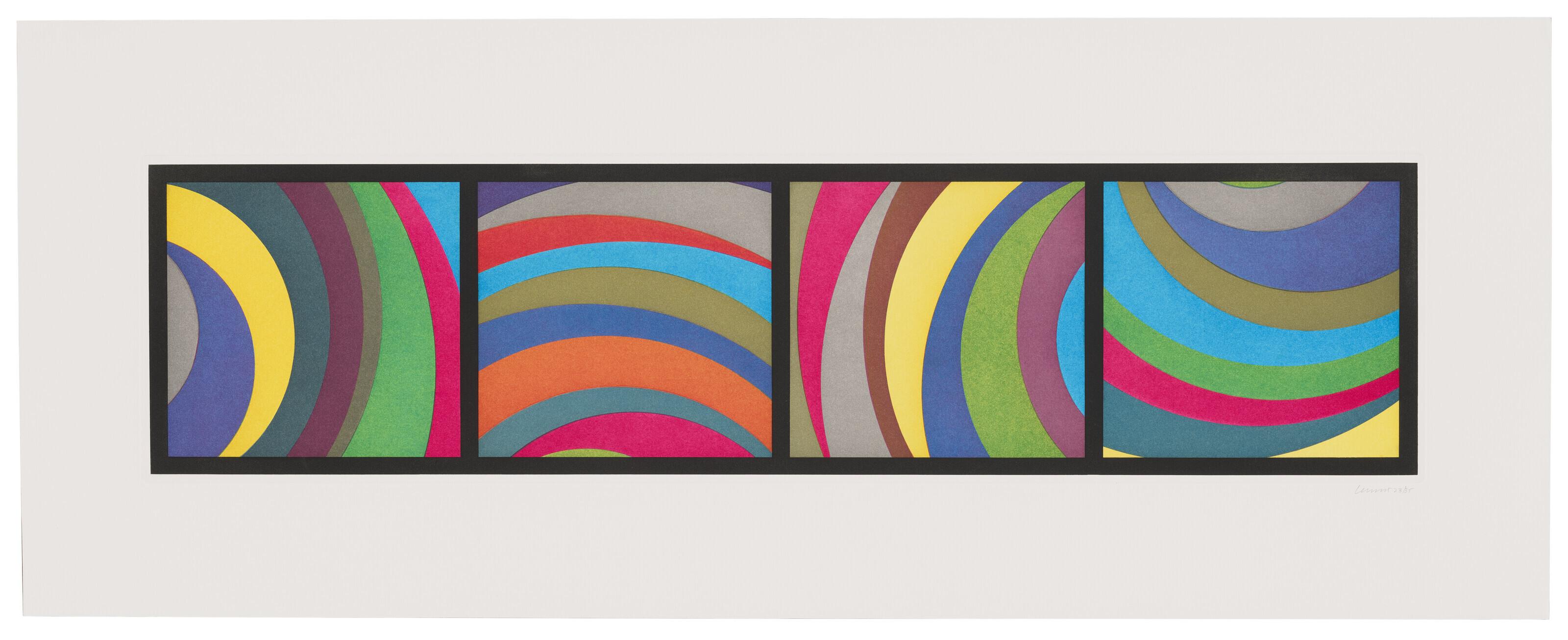 Sol Lewitt - Irregular Arcs from Four Sides