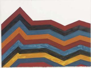 Sol Lewitt - Irregular Horizontal Bands Of Equal Width Starting At Bottom