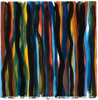 Sol Lewitt - Irregular Vertical Bands Of Color Superimposed