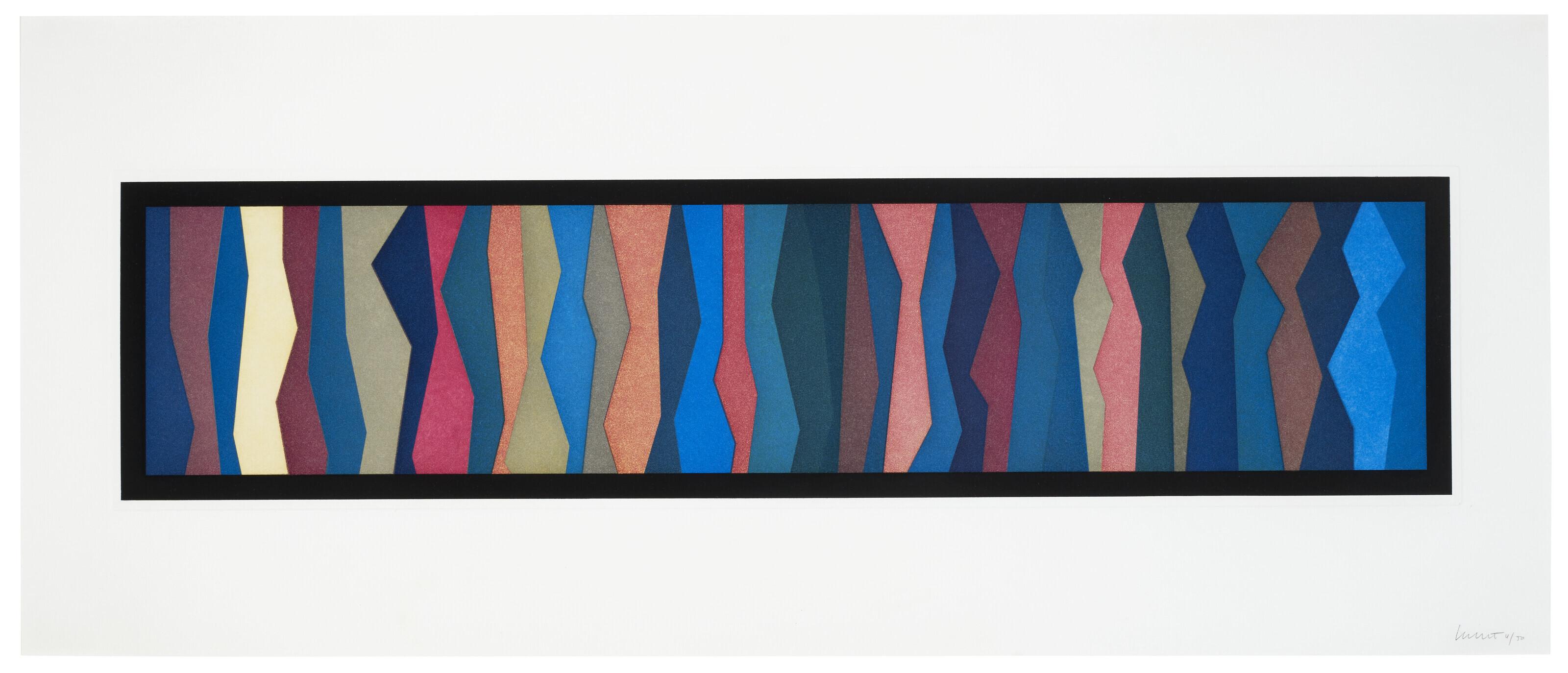 Sol LeWitt - Irregular Zigzag Bands