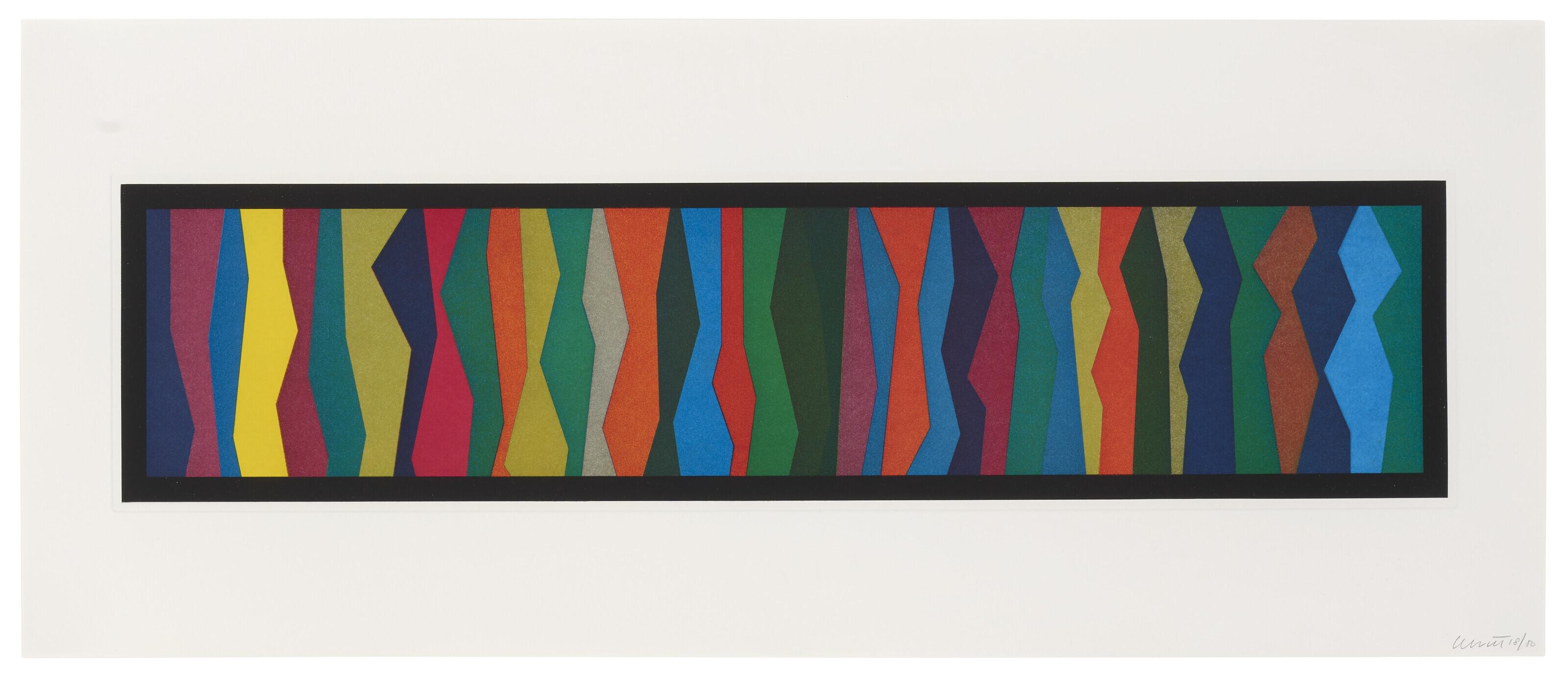 Sol LeWitt - Irregular Zigzag Bands