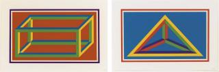 Sol Lewitt - Isometric Figures in Five and Six Colors: 5 Plates
