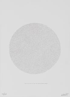Sol LeWitt - Lines, Not Long, Not Heavy, Not Touching, Drawn At Random (Circle)