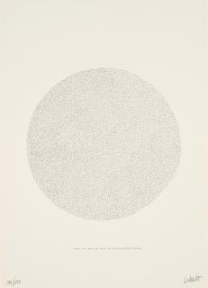 Sol Lewitt - Lines, not long, not heavy, not touching, drawn at random.