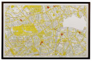 Sol Lewitt - Map of London with The City of London Removed