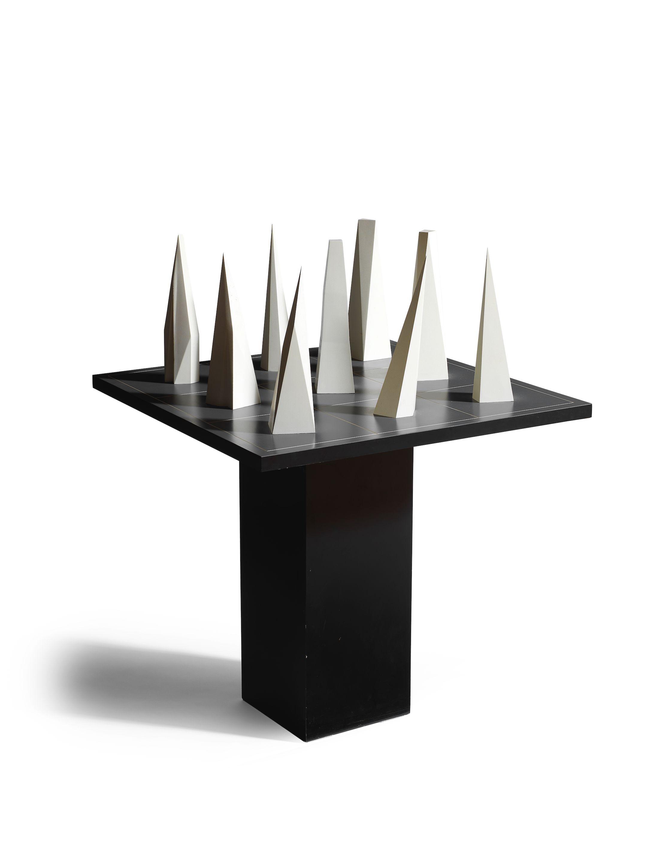 Sol LeWitt - Nine Pyramids on a Nine-part Grid