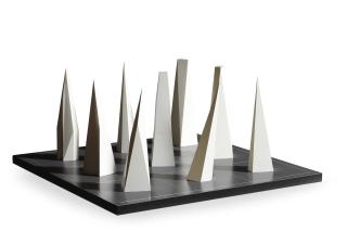 Sol LeWitt - Nine Pyramids on a Nine-part Grid