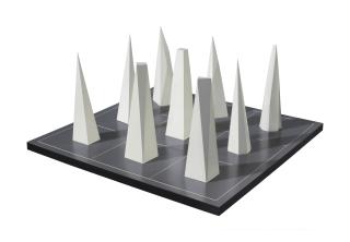 Sol Lewitt - Nine Pyramids on a Nine Part Grid