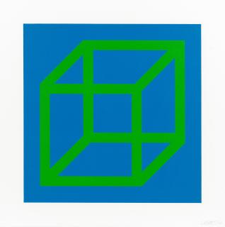 Sol LeWitt - One Plate, from \'Open Cube in Color on Color\'