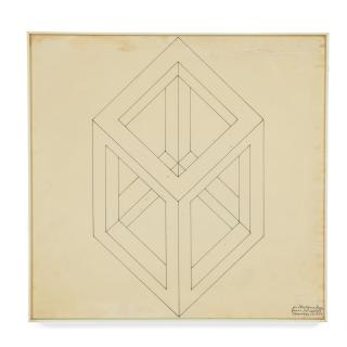 Sol Lewitt - Open Cube Drawing, 1974