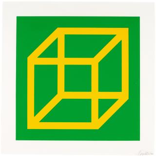 Sol Lewitt - Open Cube In Color On Color (Two Works) (Krakow 2003.05)