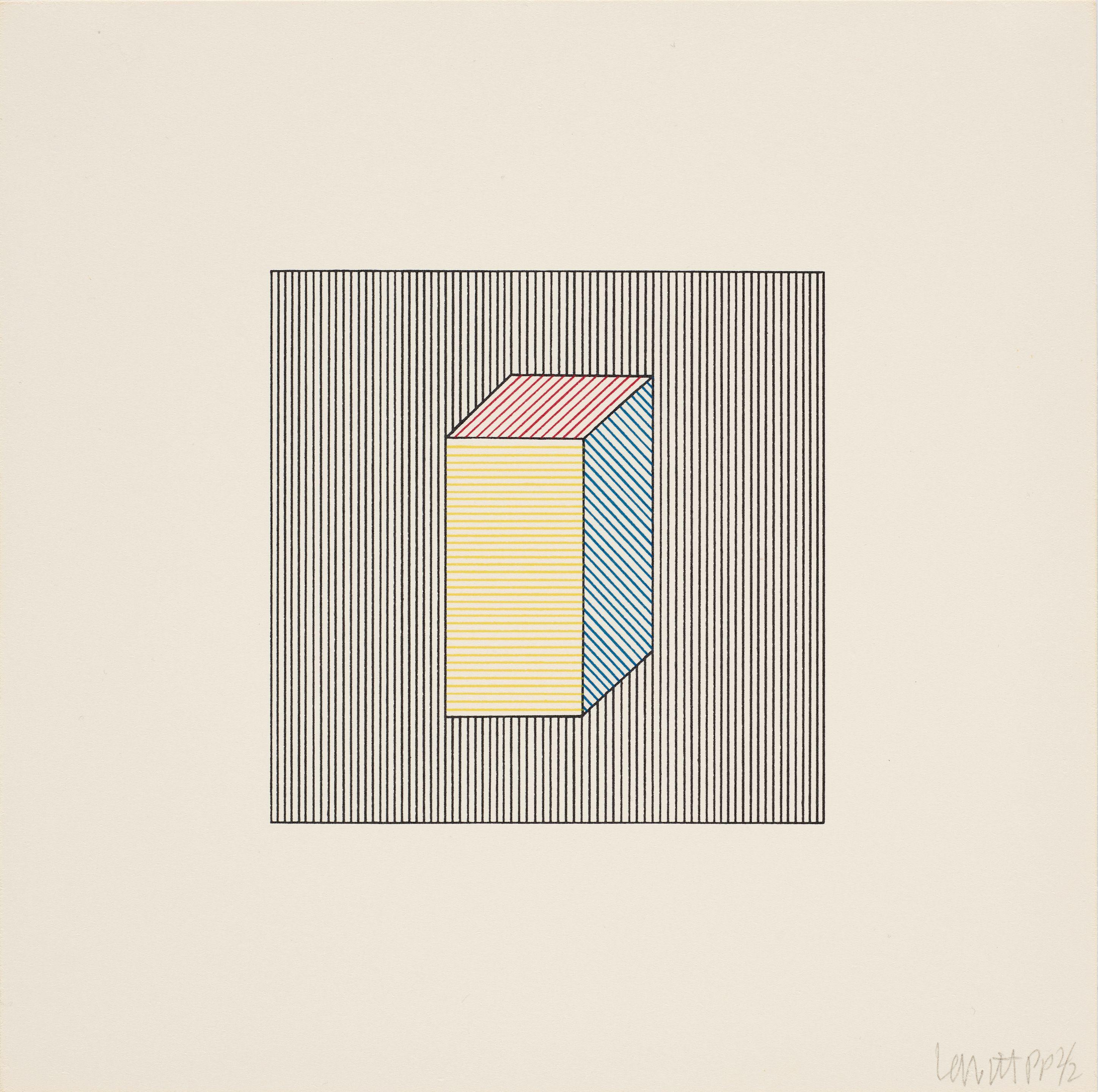 Sol LeWitt - Plate 27, from Twelve Forms Derived from a Cube