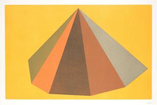 Sol LeWitt - Plate Six, from \'Pyramids\'