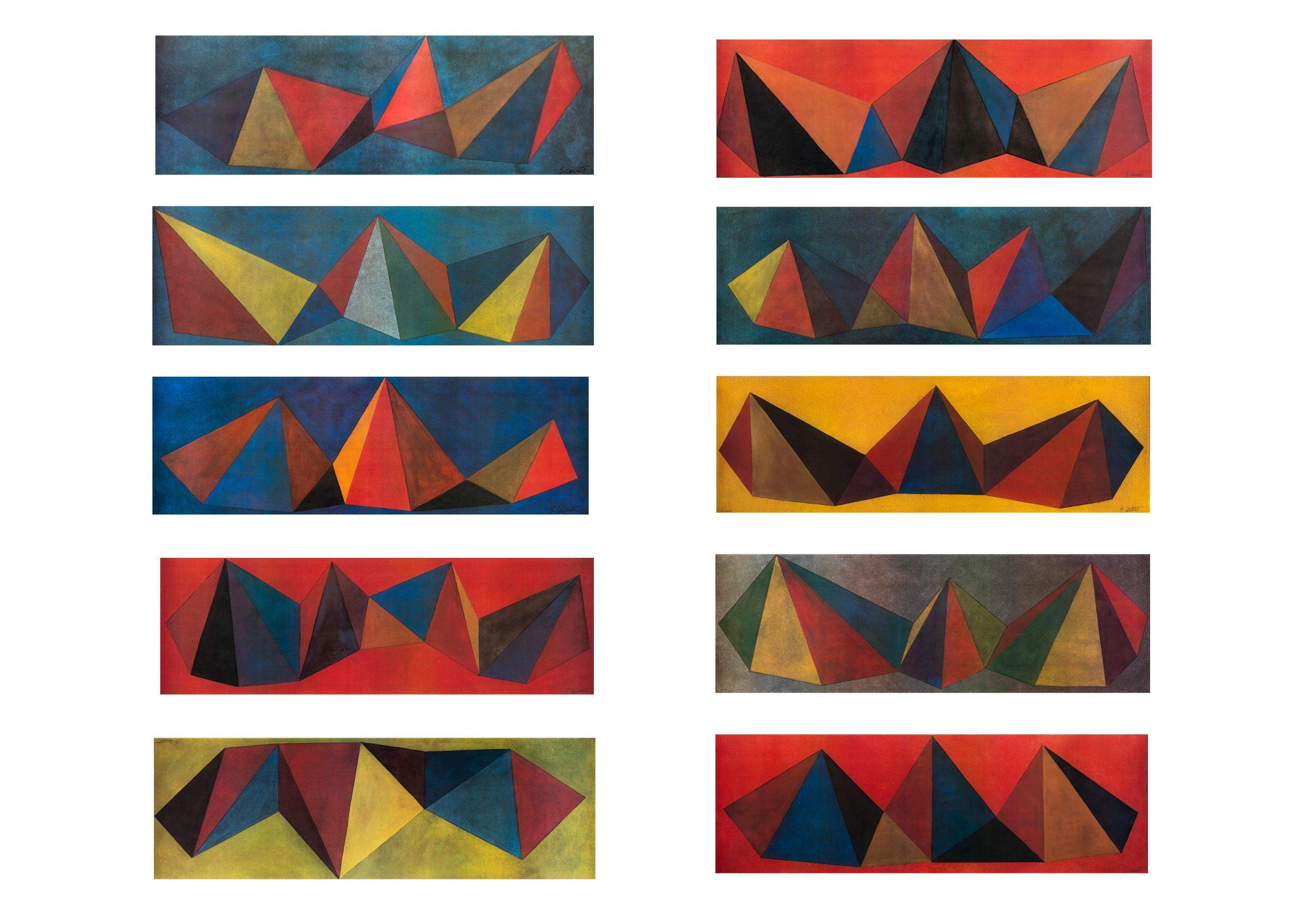 Sol LeWitt - Pyramidi (Pyramids), 1986