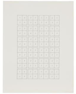 Sol LeWitt - Serial System Using Lines and Color: One Print