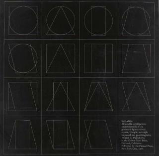 Sol Lewitt - Six Geometric Figures Superimposed in Pairs (Composite) (T. E24b)