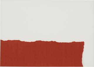 Sol Lewitt - Torn Paper Piece Red
