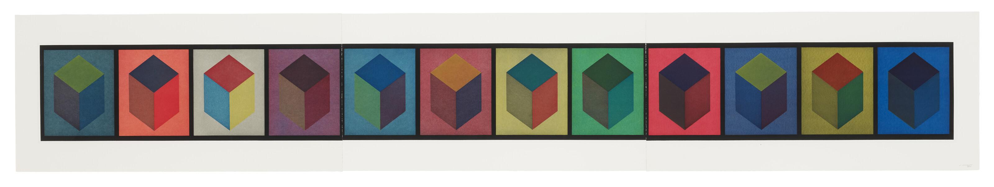 Sol LeWitt - Twelve Cubes (Triptych)