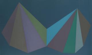 Sol Lewitt - Two Asymmetrical Pyramids: Plate 3 (K. 1986.04)