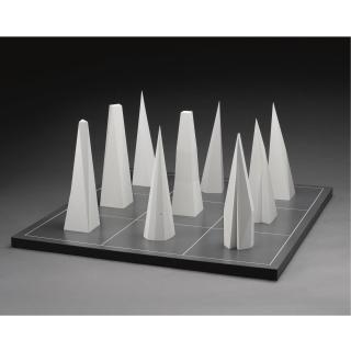 Sol LeWitt - Untitled (9 Pyramids On A 9-Part Grid)