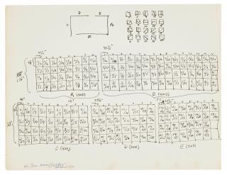 Sol Lewitt - Untitled (Study for Montreal Retrospective)